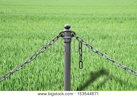 Protected cultivation: No Genetically Modified Organism - concept image