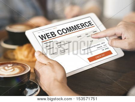 E-commerce Online Shopping Website Technology Concept