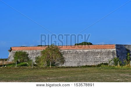 La Flotte France - september 25 2016 : the La Pree fort build by Vanban