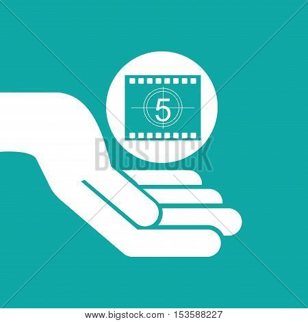 clapper movie and megaphone retro graphic vector illustration eps 10