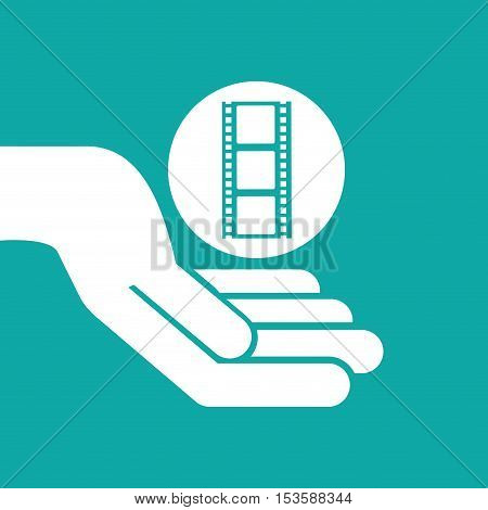 clapper movie and megaphone retro graphic vector illustration eps 10
