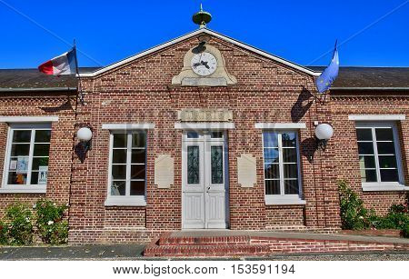 Radepont France - october 4 2016 : the city hall