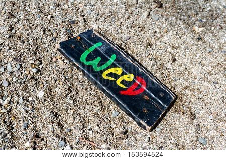 Weed On The Beach