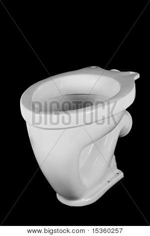 La ciotola di Ltoilet, isolato su sfondo nero