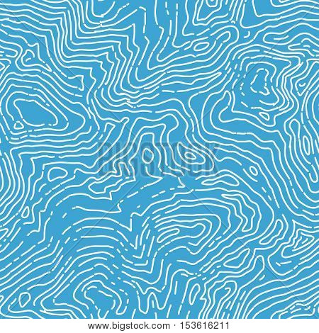 Seamless topographic contour map pattern. Vector seamless background.