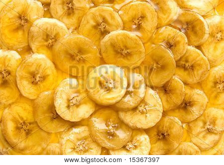 Bananen Torte. Hintergrund oder Textur.