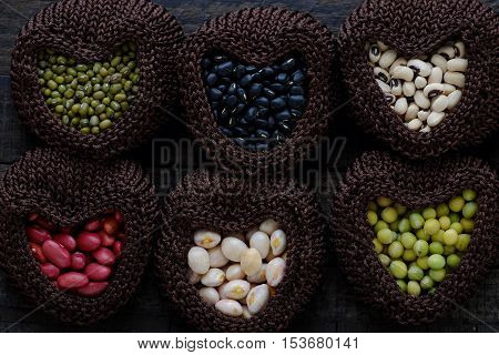 Collection Of Bean, Fiber Food Make Heart Health
