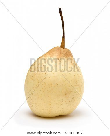 Teasty Birne. Isolated on White.