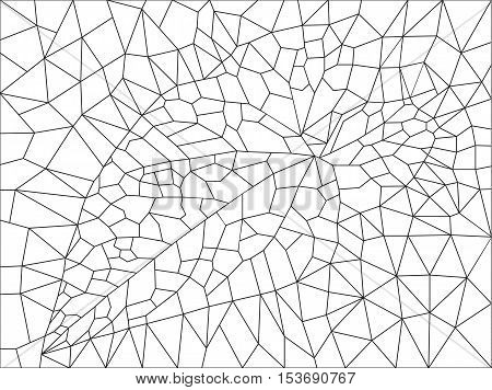 background of the triangles with the image of leaf bindweed