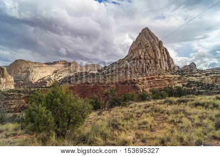 A view of the Capitol Reef National parkUtah.