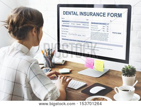 Dental Insurance Form Dentist Concept