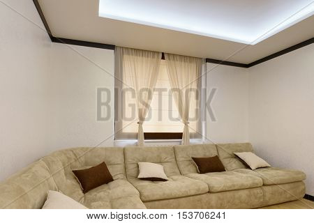 Russia,Moscow region -  living room interior design in luxury country house