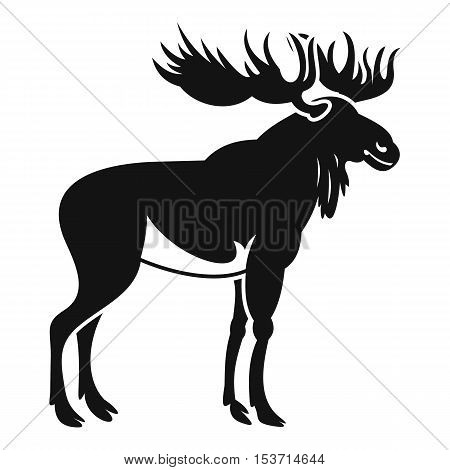 Moose icon. Simple illustration of moose vector icon for web