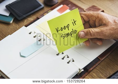 Keep It Simple Smiling Concept