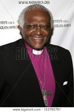 Archbishop Desmond Tutu at the Archbishop Desmond Tutu's 75th Birthday Party held at the Regent Beverly Wilshire Hotel in Beverly Hills, USA on September 18, 2006.