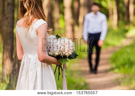 wedding in the forest