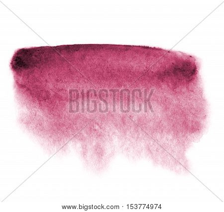 Abstract hand painted red wine watercolor background
