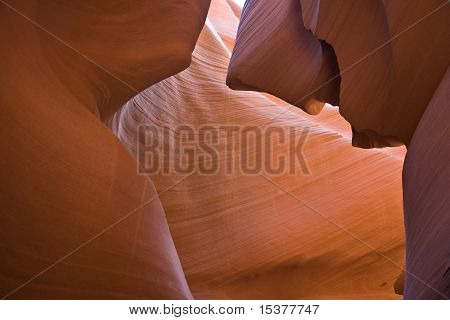 belli effetti luce all'interno del famoso Antelope slot Canyon