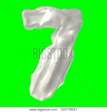 number 7 white milk the hroma key