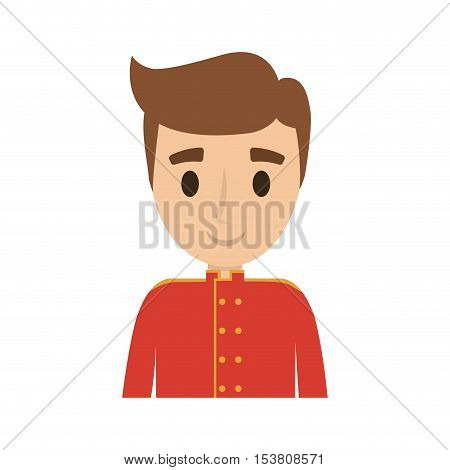 bellboys worker avatar isolated vector illustration design