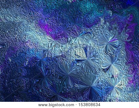 Abstract pointillist oil painting. Abstract impressionist art work in pointillist style - brush strokes of oil painting - colorful abstract texture.