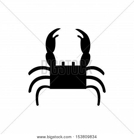 Cartoon crab funny vector illustration,Funny red crab on the white background, can be use as icon.