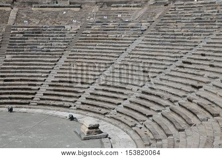 Theatre Of Halicarnassus In Bodrum, Turkey