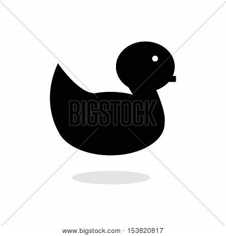 Duck icon. design. Toy and animal symbol. web. graphic. AI. app. logo. object. flat. image. sign. eps. art. picture - stock vector