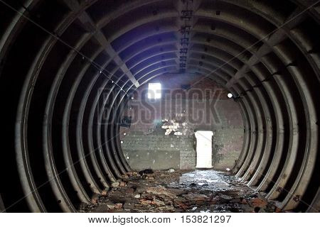 Ruins of abandoned Russian military base at Elets