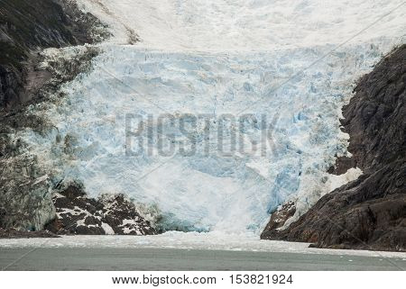 Cruising in Glacier Alley - Patagonia Argentina - Landscape of beautiful mountains glaciers and waterfall