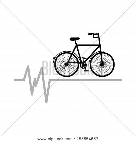 bycicle icon sport design graphic vector illustration eps 10
