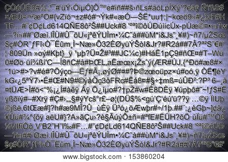 Secret code file concept - the code is completely invented