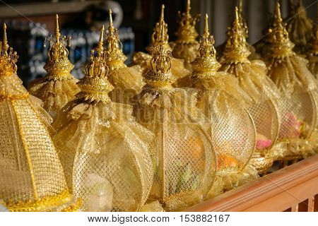 Thai traditional wedding ceremony gum set called 