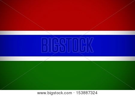 Gambia flag ,Gambia national flag illustration symbol.