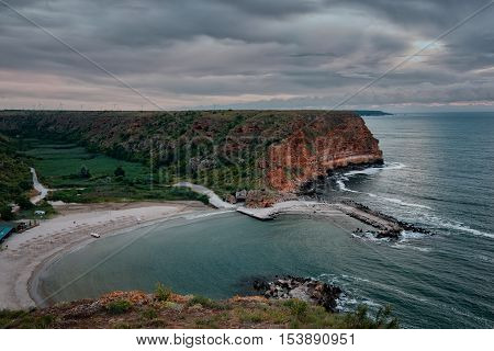 Cloudy morning at Bolata Bay, near Cape Kaliakra, Bulgaria