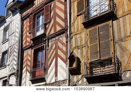 Detail of the Architecture of Rennes Britanny France