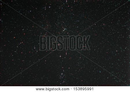 Starfield with Perseus and the  Milky Way