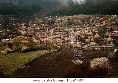 Spring time at architectural reserve Zheravna, Bulgaria
