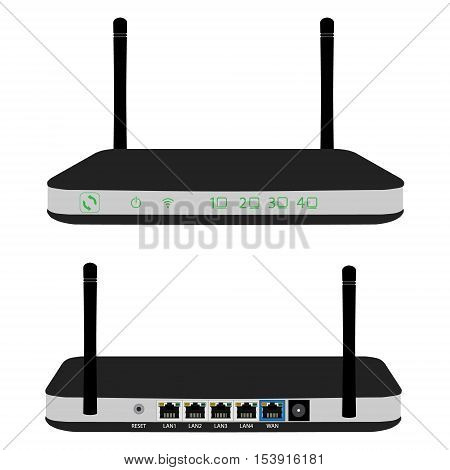 Router Front And Back View