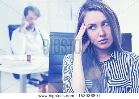 Woman Angry At Her Doctor