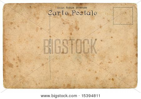 Antigo cartão postal. Desvantagem.
