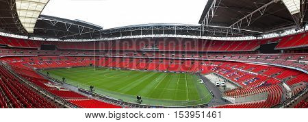 London,the UK - May 2016: panoramic view of Wembley arena