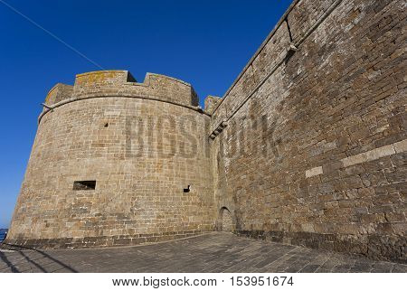 Walls of Saint-Malo in Ille-et-Vilaine Britanny France