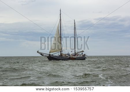People Sail At The Vessel Aagtje