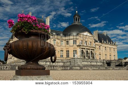 The Vaux-le-Vicomte is a Baroque French castle constructed from 1658 to 1661 for Nicolas Fouquet the superintendant of Finances of Louis XIV.