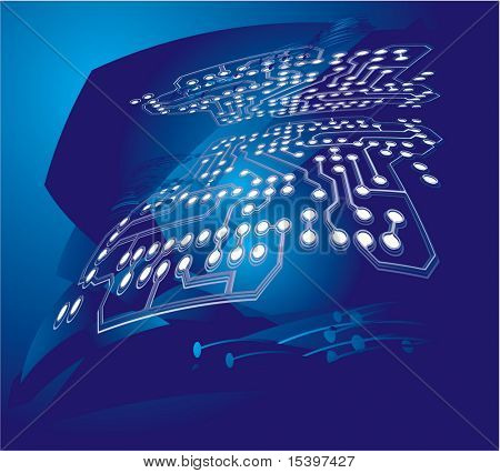 Ilustracja wektorowa. Zaawansowanych technologii
