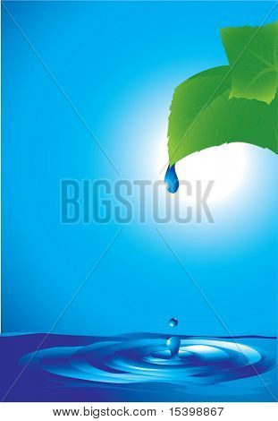 Water nature abstract. Vector