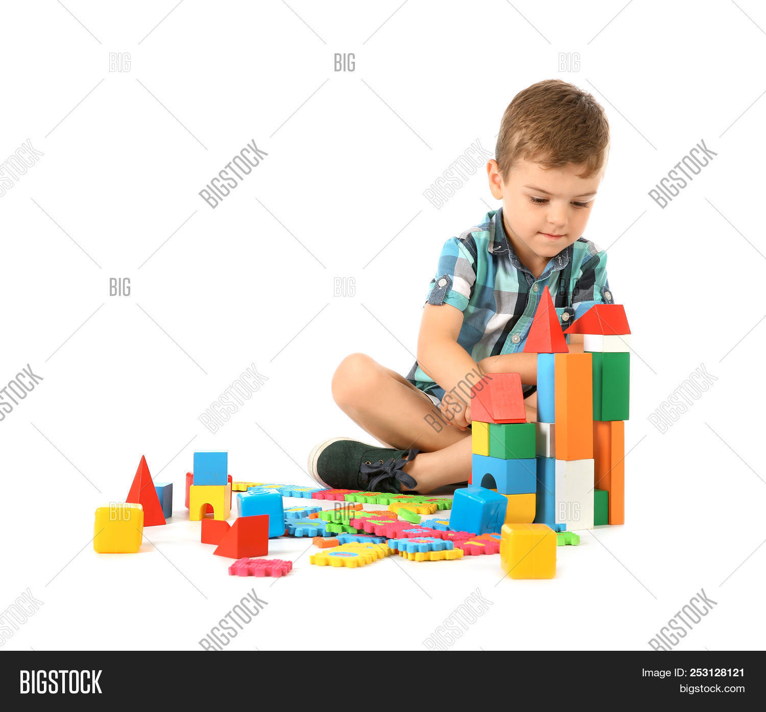 Little Child Playing Image & Photo (Free Trial) | Bigstock