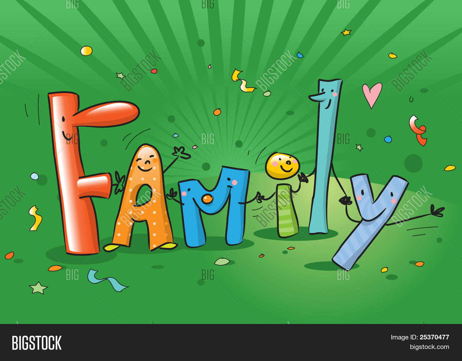 Word Familie vector en foto (gratis proefversie) | Bigstock, image size:1500x1170