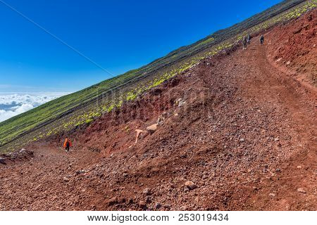 Mt. Fuji Climbing,yoshida Trail  For Descent, Japan